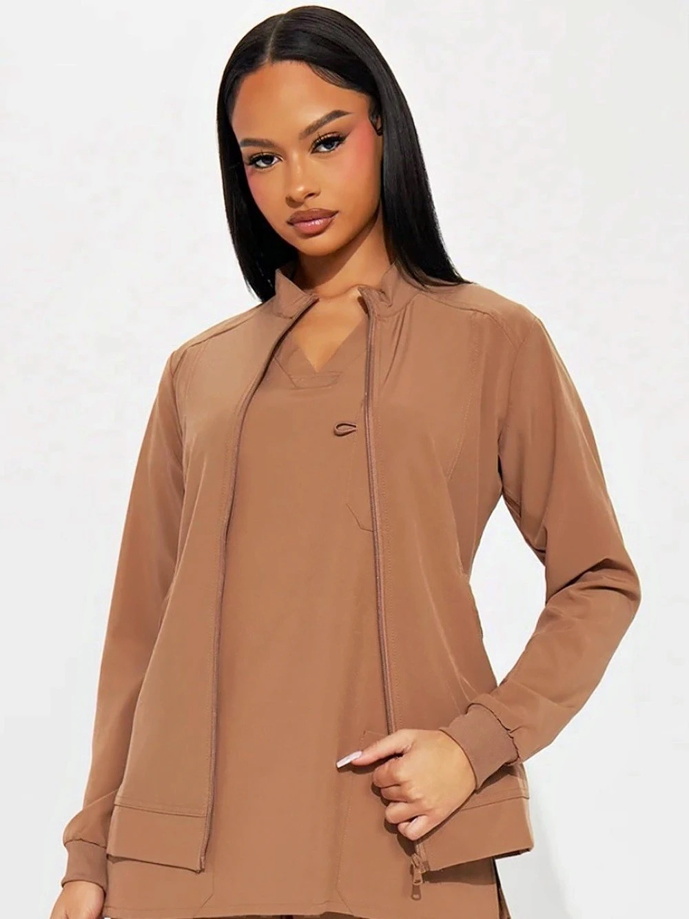 Brown Scrub Jacket